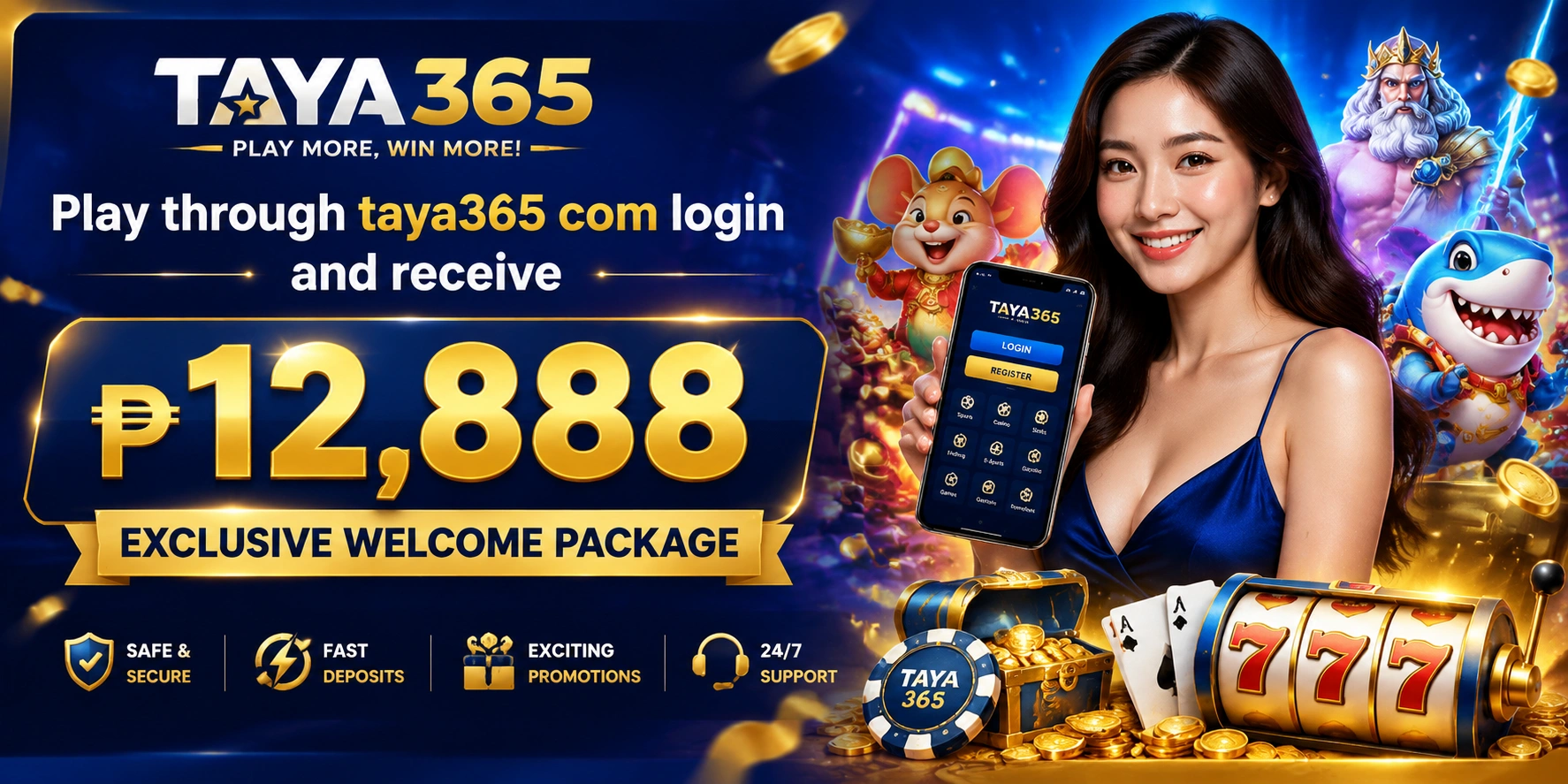 Taya365 homepage visual 2
