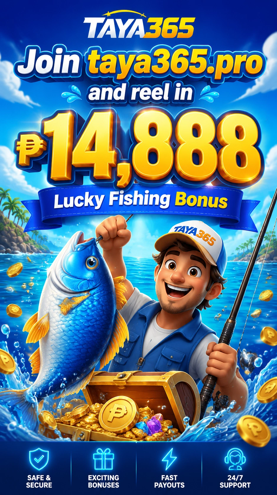 Fishing games call to action image at taya365.love