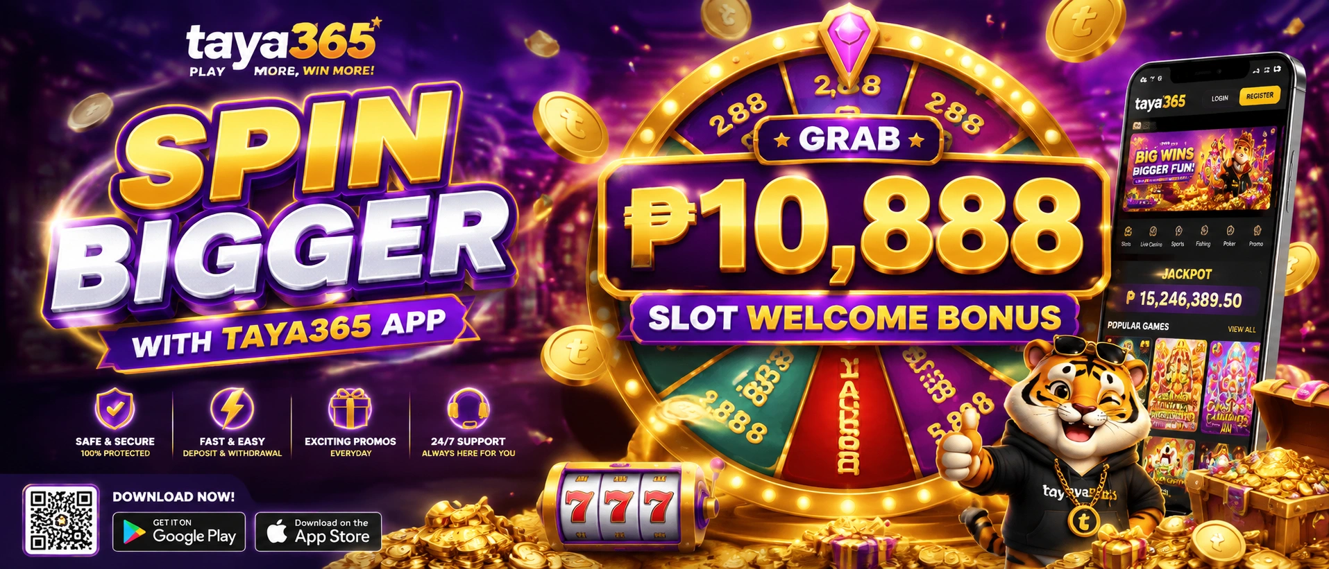 Online slot hero visual for Filipino players