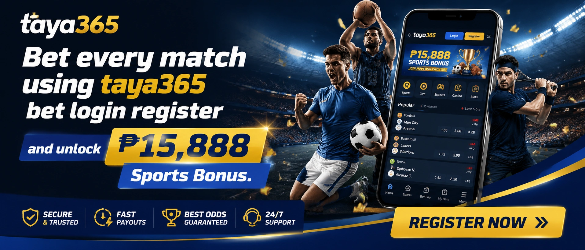 taya365 sportsbook hero visual
